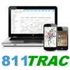 811TRAC Utility Management Solutions:  Expandable Utilities Infrastructure Management App Logo